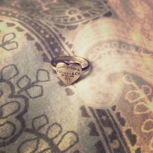 Silver Tiffany&Co signature Ring
